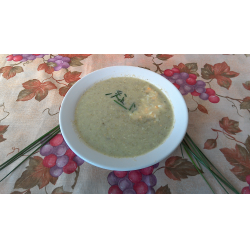 Рецепт: Суп из топинамбура и зеленого лука