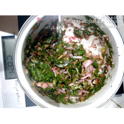 Рецепт: Салат из зеленого лука и укропа