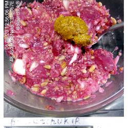 Рецепт: Салат из колонии (тела) чайного гриба (комбуча)