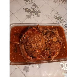 Рецепт: "Пьяный кролик" под сметанно томатной подливой