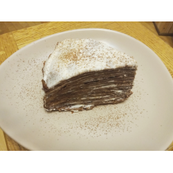 Рецепт: Блинный торт "Зебра"