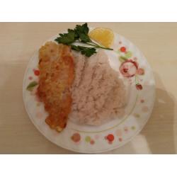 Рецепт: Филе минтая в кляре с рисом