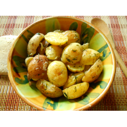 Рецепт: Картофель по-деревенски в сковороде