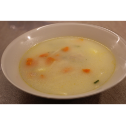 Рецепт: Сырный суп со свининой