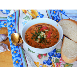 Рецепт: Томатный суп из красной чечевицы