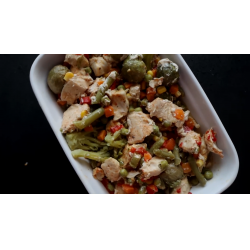 Рецепт: Запеченная в рукаве курица с овощами