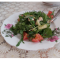 Фото Легкий овощной салат с камембером и пикантной заправкой