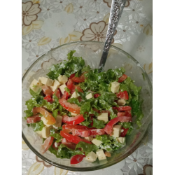 Рецепт: Салат из перца сладкого и брынзы