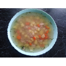Рецепт: Пшеничный суп с курицей