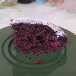 Рецепт: Шоколадно-малиновый пирог