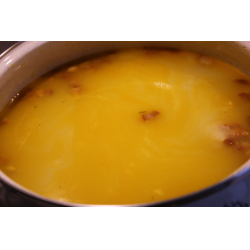 Рецепт: Сырный суп с колбасками