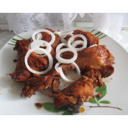 Рецепт: Куриные окорочка в маринаде с вином и пряными травами