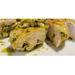 Рецепт: Куриное филе в зеленом маринаде