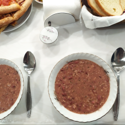 Рецепт: "Лобахашу" суп из красной фасоли