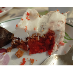 Рецепт: Сырный торт "Красный бархат"