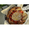 Фото Запеченный сыр с хлебом, томатами черри и чесноком