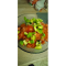 Фото Салат из помидоров, огурца и авокадо со сметаной