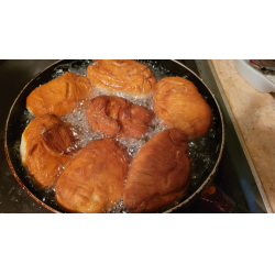 Рецепт: Жареные пирожки с яйцом и зеленым луком