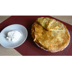 Фото Блины овощные с кабачком