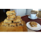 Фото Насыпной творожный пирог с орехами