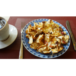 Рецепт: Завтрак из бекона с лавашом