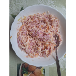 Фото Салат из арбузной редьки